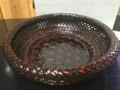 箱入り 手作り 藍胎 らんたい ランタイ 漆器 竹かご 籠