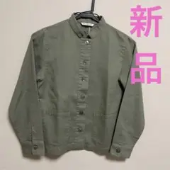 CROCODILE CODE 長袖ボタン付きシャツ オリーブグリーン