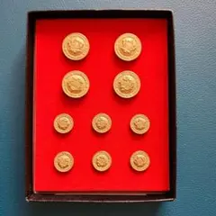 金色ボタンセット