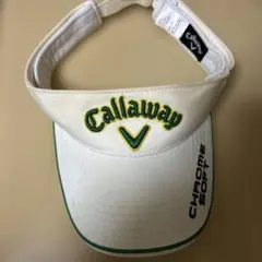 Callaway Chrome Soft バイザー ホワイト/グリーン