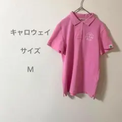 Callaway Alohaプリント ポロシャツ ピンク