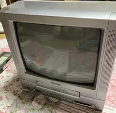 AIWA　テレビデオ　実働 アイワ、モノラル15型フラットテレビデオ