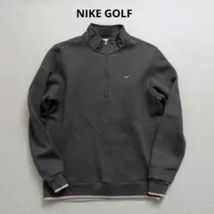 【美品】ナイキゴルフ　ハーフジップ裏起毛モックネック　スウェット　M