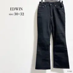 ☆美品☆ EDWIN ブラック デニム 30×32 エドウィン ジーンズ