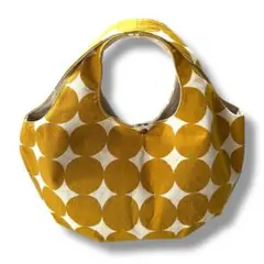 USED✨ハンドメイド✨ころんとトートバッグ ハンドバッグ カラシ色