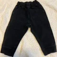 黒いスウェットパンツ ポケット付き　80