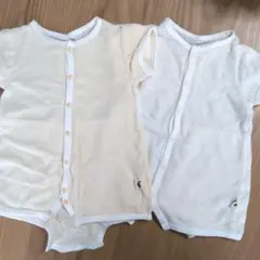 日本製　夏用半袖ロンパース　２枚セット