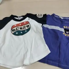 2枚セット　DOUBLE.B ラグランTシャツ 80サイズ