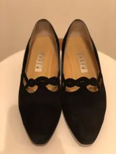 pitti パンプス ブラック　スエード