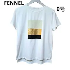 FENNEL 箔プリント Tシャツ 9号 綺麗め