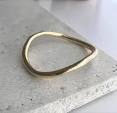 【chieko+】wave bangle　gold