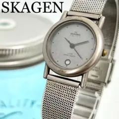 622 SKAGEN スカーゲン時計 レディース腕時計 グレー デイト シンプル
