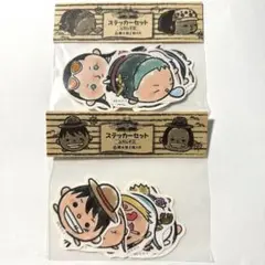 ONE PIECE 麦わらの一味 ムギムギ ステッカーセット 2種