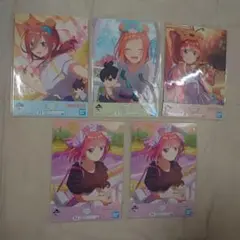 一番くじ 映画 五等分の花嫁 中野二乃 三玖 四葉 五月イラストボード