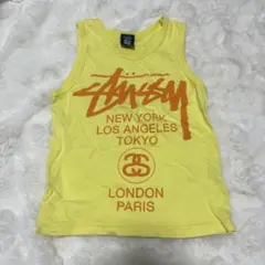 Stussy タンクトップ Mサイズ　110 黄色