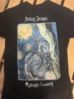 Stüssy Midnight Insanity Tシャツ Sサイズ ブラック