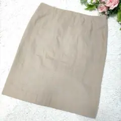 GUCCI グッチ ひざ丈スカート ベージュ イタリア製 38 a3690
