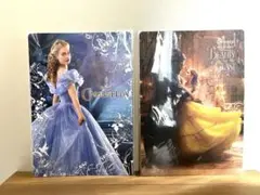 【未使用】ディズニー　実写版　 シンデレラ 美女と野獣 下敷き 映画