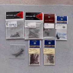 アクセサリー製作パーツ、ブラック色セット