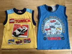 【まとめ売り】トミカ ノースリーブタンクトップ 2枚セット 100cm