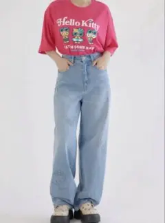 【即日完売品】RODEO CROWNS ロデオ キティパンツ ハローキティ