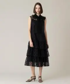 【期間限定】LOULOU WILLOUGHBYパピヨンフラワーチュールワンピース