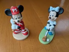 ミッキー&ミニー　置物