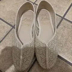 スタディオクリップ シースルーフラットシューズ ライトベージュ