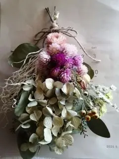 ⑱　ナチュラルスワッグ　ドライフラワー