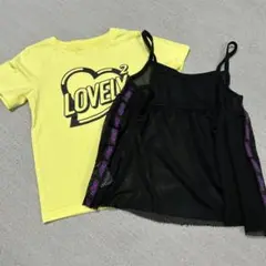 TEG ハート型 LOVE プリント Tシャツ