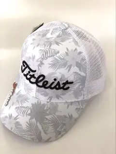 Titleist メッシュキャップ フラワーパターンホワイト