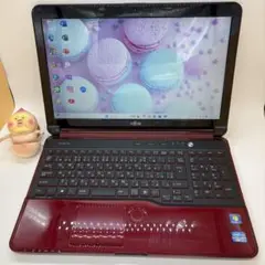 富士通 LIFEBOOK 赤SSD512GB 8GB Blu-ray Win11