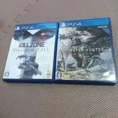 PS4 ゲームソフト　2枚セット　モンスターハンター　キルゾーン