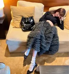 Bibiyグレー DARLENE SHUSHU SKIRT