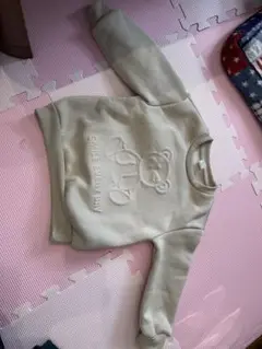 ‼️美品クマ刺繍トレーナー 110くらい