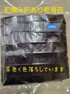 初摘み訳あり乾海苔全型50枚入 色落ち①