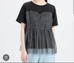 ハニーズ　ビスチェ風　チュール　Tシャツ