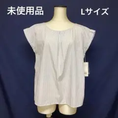 未使用！index/インデックス ストライプ トップス ブラウス カットソー L