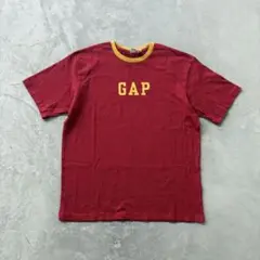00s OLD GAP リンガー Tシャツ　センターロゴ　cityboy Y2K