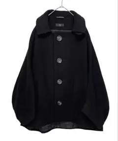 ヨウジヤマモト +NOIR ウール ケープポンチョ ジャケットコート 2025年最新】Yohji Yamamoto レディース ポンチョ・ケープコート