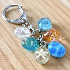ドロップ風 レジン キーホルダー 飴 resin