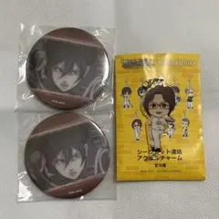 進撃の巨人 ミカサ ハンジ セット ホークス アクリルチャーム 缶バッジ