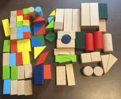 木製知育ブロックセット74ピース