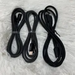 新品未使用 タイプcケーブル 3本セット type-c コード ブラック