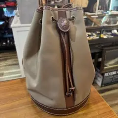 205＊■ハンティングワールド　ボンサック　ワンショルダーバッグ　ブラウン　美品
