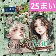25枚　nene様　マテリアルペーパー ChocoMint pinkoi限定