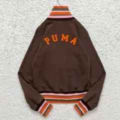 Y2K✨美品✨プーマ トラックジャケット バックロゴ 切り替え ブラウン M