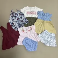 80cm 90cm 女の子　まとめ売り　ワンピース　セットアップ　半ズボン