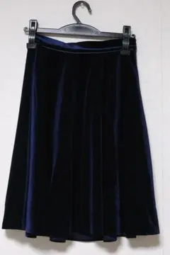 【Jill Stuart】ネイビーベロアスカート