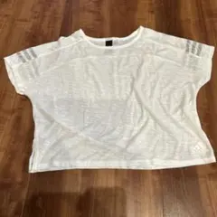 adidas アディダス　ホワイト トレーニングTシャツ